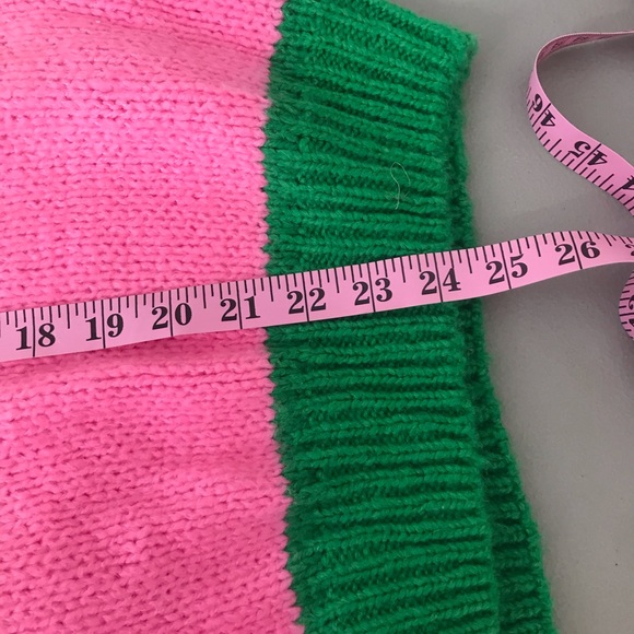 Woven Heart Striped Dolman Pullover Sweater - Picture 7 of 7